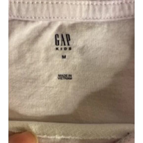 GAP Kids Sequin Logo Tie-Front T-Shirt Pink Medium (8) - Picture 4 of 5